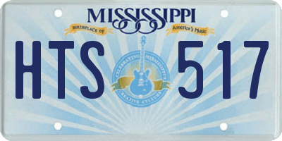 MS license plate HTS517