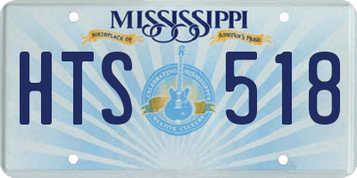MS license plate HTS518