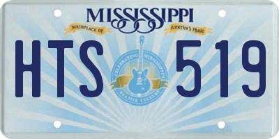 MS license plate HTS519