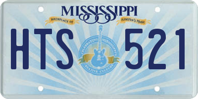 MS license plate HTS521