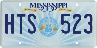 MS license plate HTS523