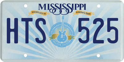 MS license plate HTS525