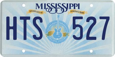 MS license plate HTS527