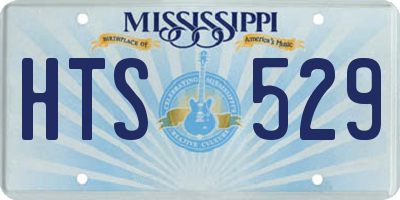 MS license plate HTS529