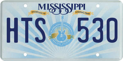 MS license plate HTS530