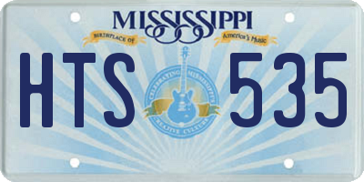 MS license plate HTS535
