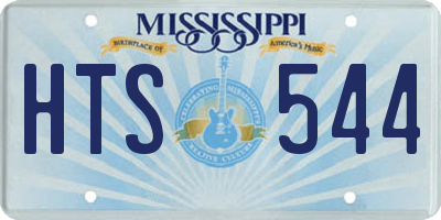 MS license plate HTS544