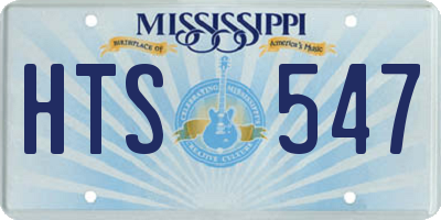 MS license plate HTS547