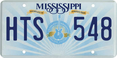 MS license plate HTS548