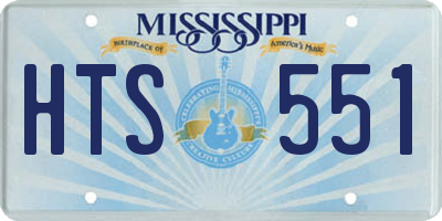 MS license plate HTS551