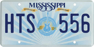 MS license plate HTS556