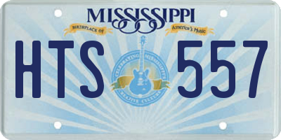 MS license plate HTS557