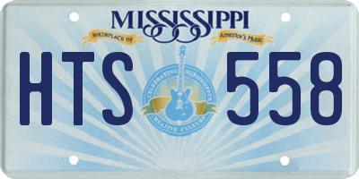 MS license plate HTS558