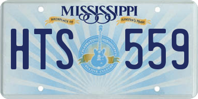 MS license plate HTS559