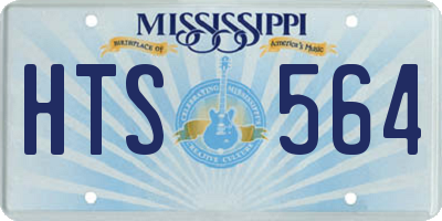 MS license plate HTS564