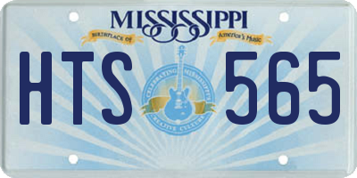 MS license plate HTS565