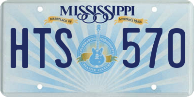 MS license plate HTS570
