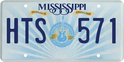 MS license plate HTS571