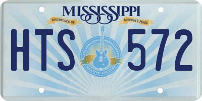 MS license plate HTS572