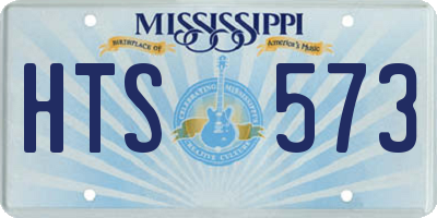 MS license plate HTS573