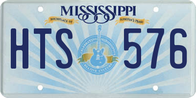 MS license plate HTS576