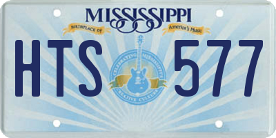 MS license plate HTS577