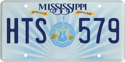 MS license plate HTS579