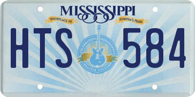 MS license plate HTS584