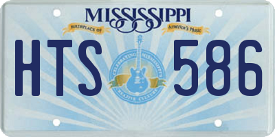 MS license plate HTS586