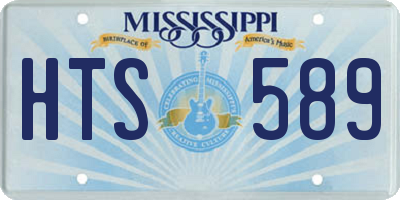 MS license plate HTS589