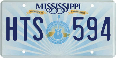 MS license plate HTS594