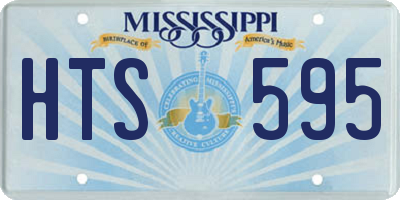 MS license plate HTS595