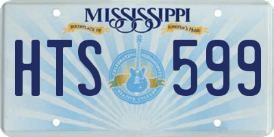 MS license plate HTS599