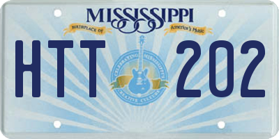 MS license plate HTT202