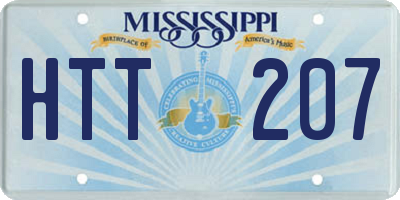 MS license plate HTT207