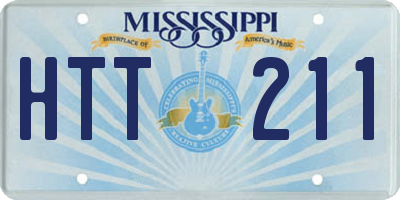 MS license plate HTT211