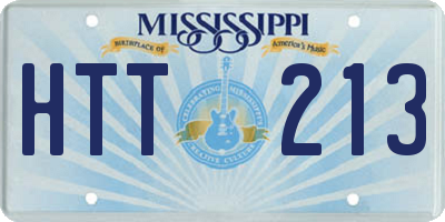 MS license plate HTT213