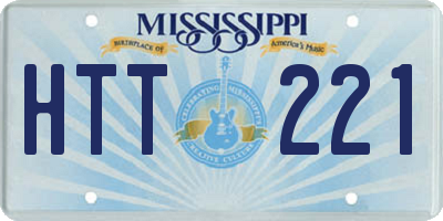 MS license plate HTT221