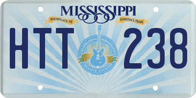 MS license plate HTT238