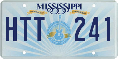 MS license plate HTT241