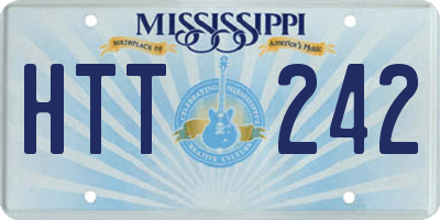 MS license plate HTT242