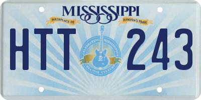 MS license plate HTT243