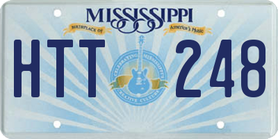 MS license plate HTT248