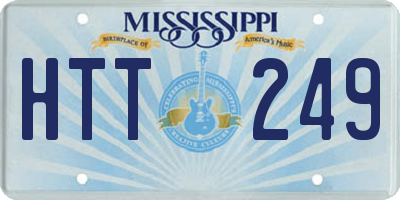 MS license plate HTT249