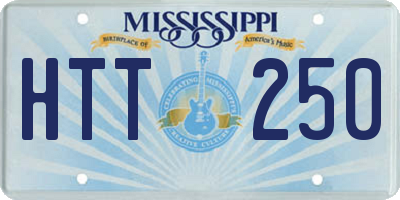 MS license plate HTT250