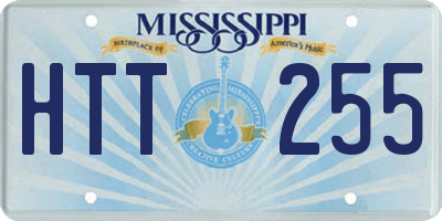 MS license plate HTT255