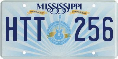 MS license plate HTT256