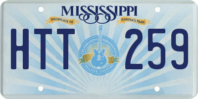 MS license plate HTT259