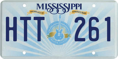 MS license plate HTT261