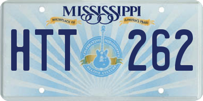 MS license plate HTT262